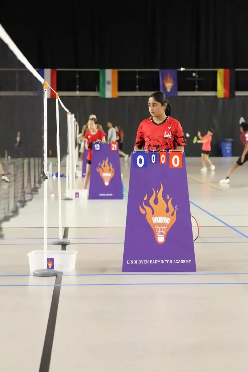 Umpire chair and scoreboard at Junior Master EBA 2026
